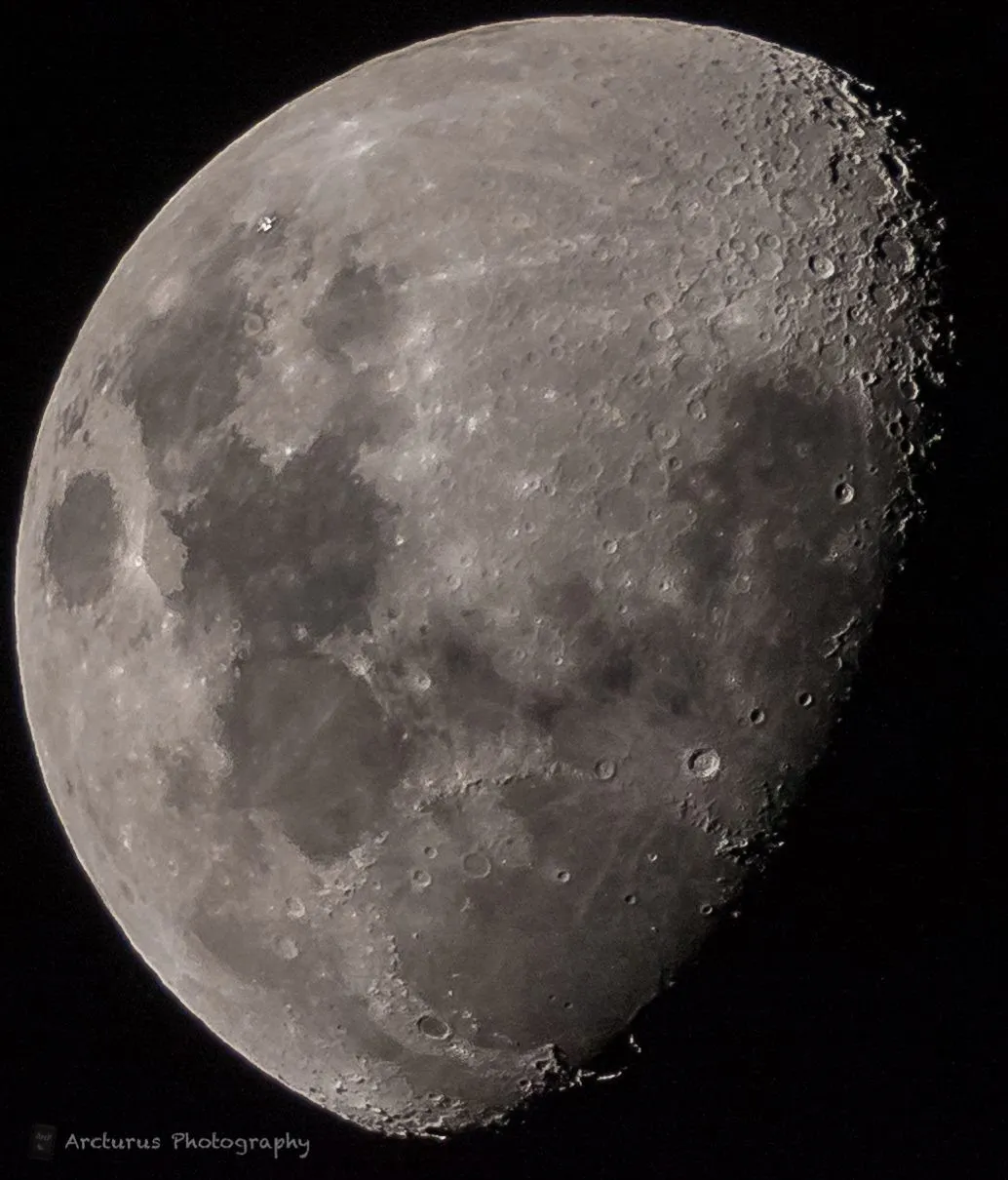 ISS Over the Moon frame 2