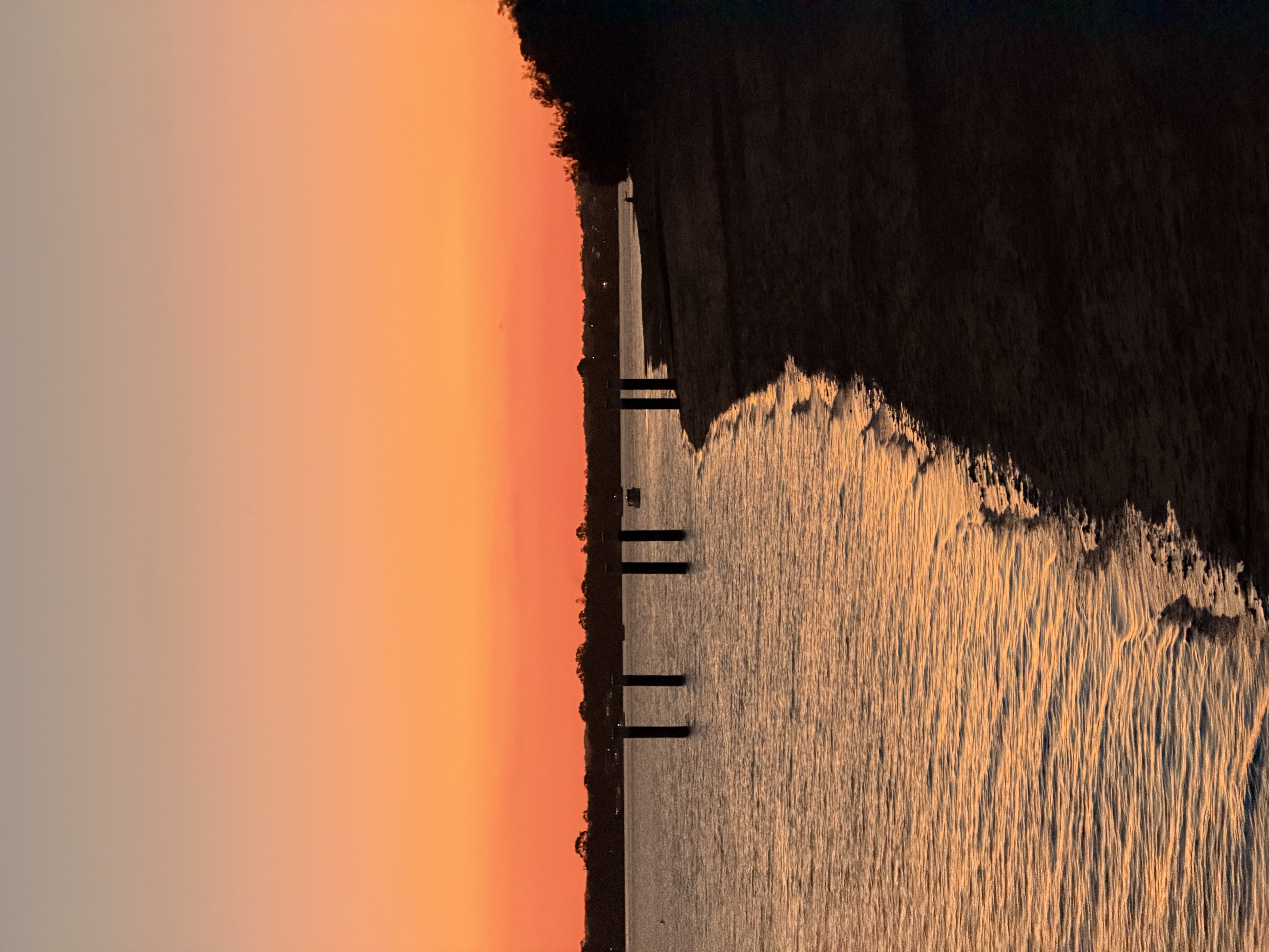 Sunset shoreline at the end of the activation